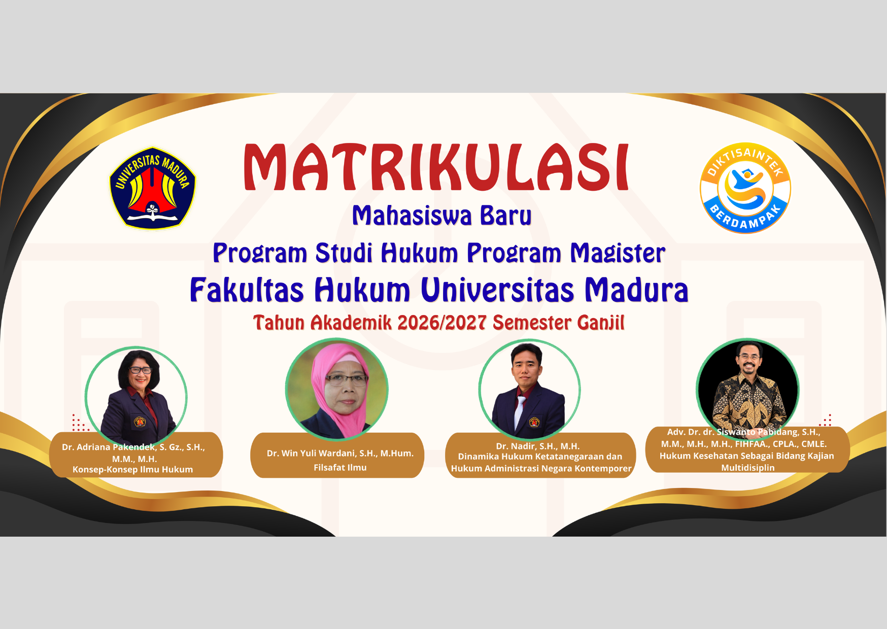 Matrikulasi Mahasiswa Baru Magister Hukum Fakultas Hukum Universitas Madura